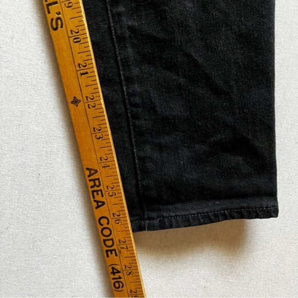 AG Adriano Goldschmied Black Beau Slouchy Distressed Skinny Women's Jeans Sz 26R - Picture 11 of 14